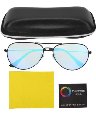 Red Green Colorblind Corrective Glasses Set - Includes Glasses Case Cleaning Cloth & Test Card for Enhanced Vision - Buy Online on SooperMarket.com