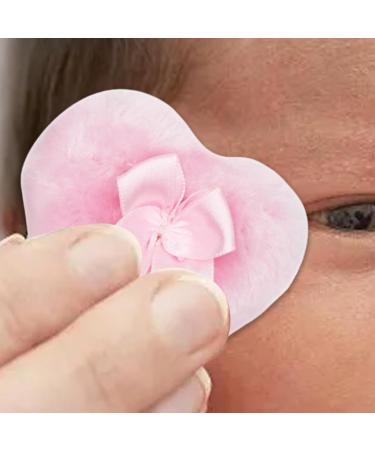 Toseky Makeup Powder Puff | Bowknot Heart Powder Puff Body Powder Puff for Dusting Powder Baby Women Powder Puff for Bath and Travel Pink - Buy Online on SooperMarket.com