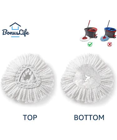 6 Pack Spin Mop Replacement Heads - Easy Cleaning Microfiber Refills - Buy Online on SooperMarket.com