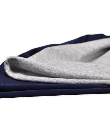 Welrog Women's Chemo Hat & Scarf - Soft Slouchy Turban Head Wrap for Cancer & Hair Loss King Size - Blue & Light Gray - Buy Online on SooperMarket.com