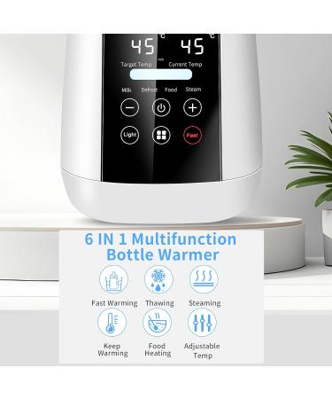 6-in-1 Baby Bottle Warmer & Sterilizer | Fast Warming & Precise Temperature Control - Buy Online on SooperMarket.com