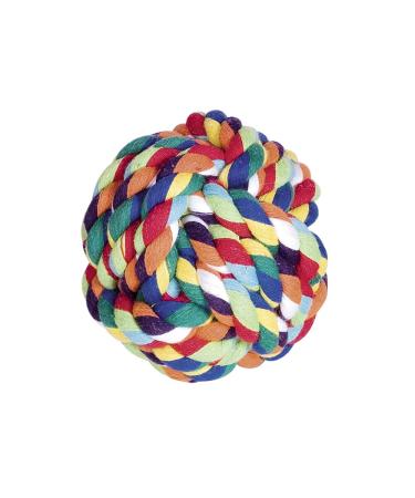 Nobby Rope Toy Ball colorful 10.0 cm 280 g 1 piece multicolored Large: 10 cm / 280 g