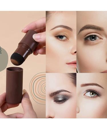 Dark Brown Eyebrow Stamp Stencil Kit - 10 Styles with 2 Brushes | Reusable Eyebrow Stencils - Buy Online on SooperMarket.com