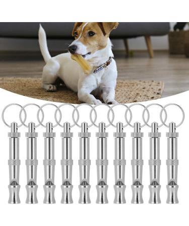 Premium Pet Training Pipe - 10 Adjustable Stainless Steel Dog Whistles | Stop Barking with Sound Waves | Multi-Function Keychain - Buy Online on SooperMarket.com
