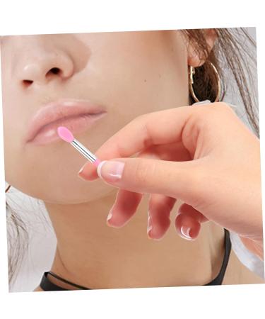 Shop Mikinona 10pcs Lip Mask Spoon & Makeup Brush Set | Lipstick Applicator Creamy Eyeshadow & More - Miss Cosmetic Pink - Buy Online on SooperMarket.com