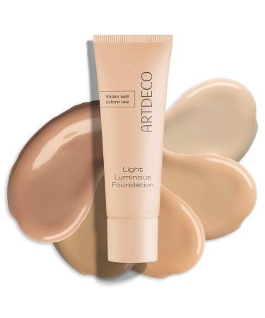 Artdeco Light Luminous Foundation - Lightweight Liquid Foundation with Natural Finish & Blue Light Protection - Neutral Porcelain - 25ml - International Shipping Available - Buy Online on SooperMarket.com