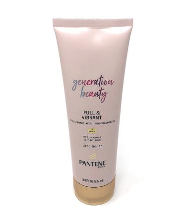 Pantene Pro-V Generation Beauty Full & Vibrant Sulfate Free Conditioner with Hyaluronic Acid for Fine or Thin & Colored Hair 8 oz