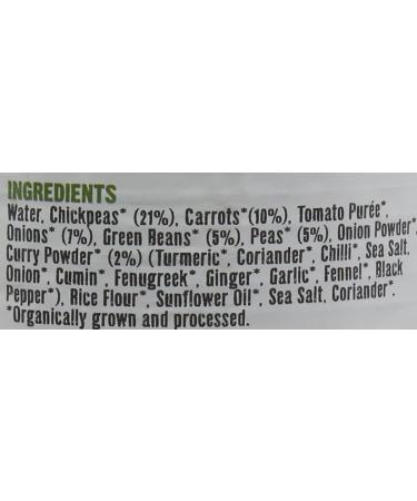 Organic Chickpea and Vegetable Curry 400g - Gluten-Free & Easy to Prepare - Buy Online on SooperMarket.com