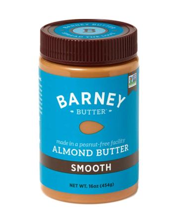 BARNEY Almond Butter, Smooth, No Stir, Non-GMO, Skin-Free, Paleo Friendly, KETO, 16 Ounce Smooth 1 Pound (Pack of 1)
