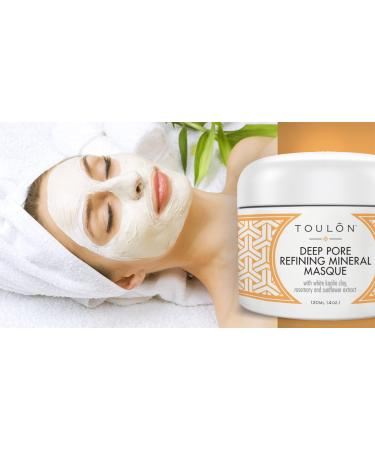 TOULON Kaolin Clay Mask - Pure Healing Face Mask with White Kaolin Clay to Reduce Wrinkles & Blackheads Detox Skin and Improve Complexion for Women & Men - Buy Online on SooperMarket.com