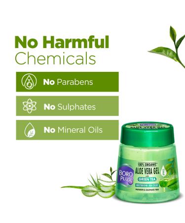 Buy Aloe Vera Gel with Green Tea - 200 ml | Soothing Hydration & Skin Care - International Shipping Available - Buy Online on SooperMarket.com