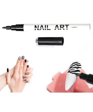Hudhow's Nail Polish Pencil - 5 Colors Nail Art Pen for DIY Graffiti Abstract Lines & Floral Patterns | Nail Design Tool & Manicure Accessories - Buy Online on SooperMarket.com