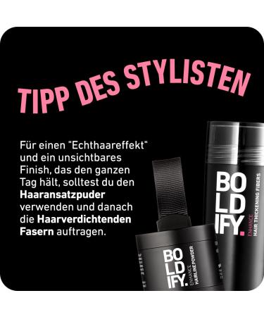 Boldify Approach Powder | Instant Scatter Hair Repair for Thinning & Gray Roots | 48-Hour Formula | Copper Brown 10g - Spread-Free Hair Solution - Buy Online on SooperMarket.com