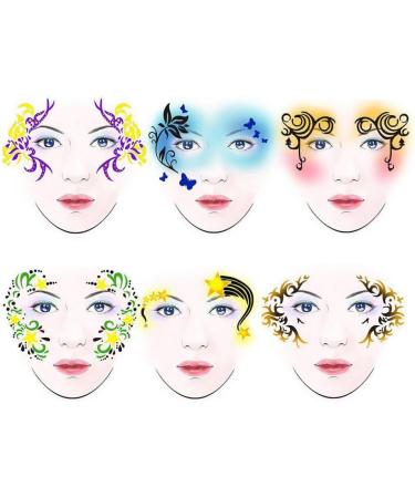 DIY Face Paint Makeup Stencil - Flower & Butterfly Body Coloring Tool for Parties Halloween & Kids' Makeup - Buy Online on SooperMarket.com