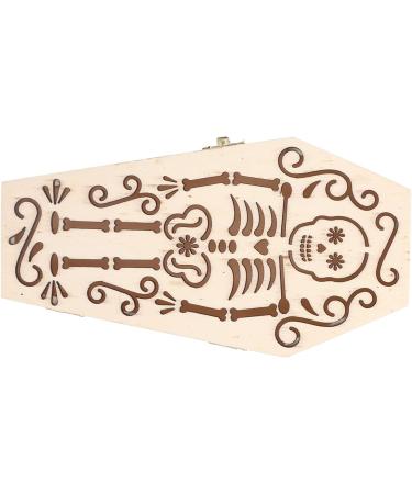 Decorative Wooden Coffin Pet Burial Coffin Gothic Style for Coffin Box for Small Pets for Hamsters for Halloween Party Decor(#2) - Buy Online on SooperMarket.com