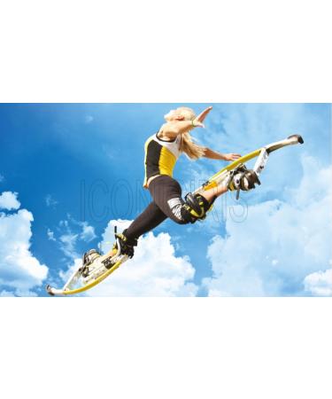 Skyrunner 2018 New Model Jumping Stilts POGO Stilts Kangaroo Shoes Bouncing Spring Stilts Men Women Fitness Exercise Black Load Weight:90-100KG/198-220LBS - Buy Online on SooperMarket.com