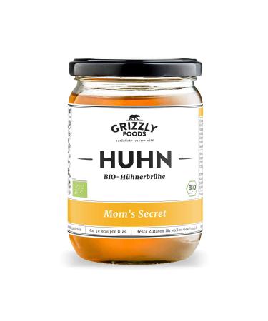 Biological chicken broth (6x500ml) Long cooked valuable nutritional values bone broth bone broth Mom's secret chicken 500 ml (6 Pack)