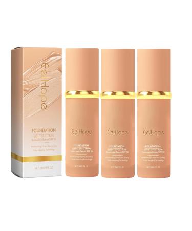 4 In 1 Foundation Liquid Biomimic Foundation 4 En 1 Light Spectrum Forever Bloom Inspired - Long Lasting Waterproof - Makeup SPF 50 Inspired Longwearing & Waterproof-korean Makeup 3pc