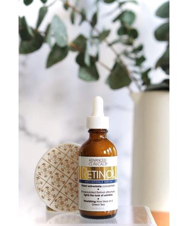 Advanced Clinicals Retinol Serum 1.75 fl oz - Anti-Wrinkle Skincare Solution - Buy Online on SooperMarket.com