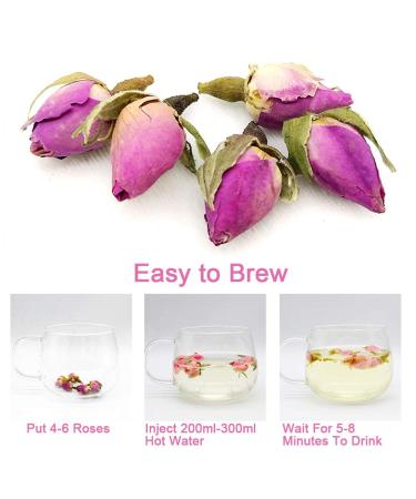 Buy France Rose Tea - Fragrant Natural Rosa Damascena Buds | 50g | Premium Herbal Flower Tea for Health - Buy Online on SooperMarket.com