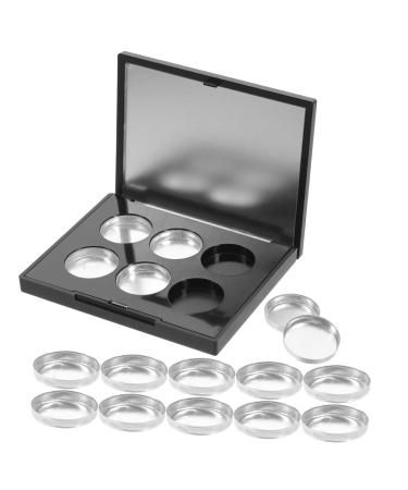 Gogogmee 1 Set Box Square Eye Shadow Box Lip Balm Containers Empty Eyeshadow Palette Lipstick Case Plastic