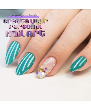 Teenitor Professional Nail Art Painting Kit - 15 Stencils, 15 Brushes, 5 Dotting Tools - Nail Pen Designer Set with Stickers for UV Gel Nail Art Beginners - Buy Online on SooperMarket.com