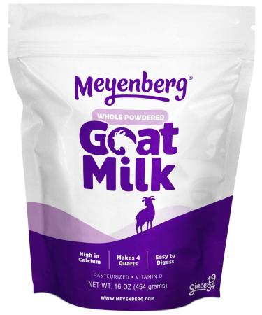 Meyenberg Whole Powdered Goat Milk, 16 Ounce, Resealable Pouch, Gluten Free, Non Gmo, Vitamin D (Pack of 3) Powdered 1 Pound (Pack of 3)