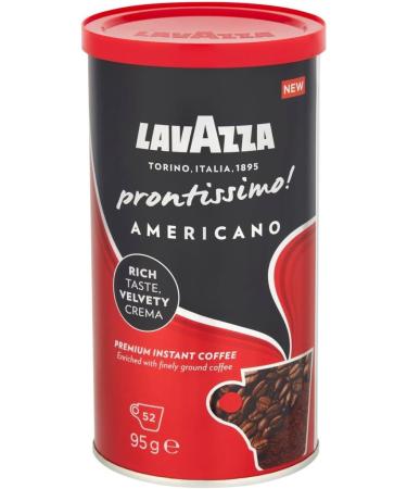 Instant Coffee Bundle with Lavazza Prontissimo Intenso 95g x3 and Americano 95g x3 - Dark Roast (Pack of 6) - Buy Online on SooperMarket.com