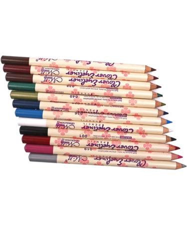 HAPINARY 24 Pcs Eyeshadow Pencil Lip Liner Pencil Eyeliner Pencil for Women Eyeliner Pencil Colours - Buy Online on SooperMarket.com
