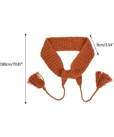 JSGHGDF Pastoral Headband for Women Crochet Hook Solid Color Headbands Slip for Head Hoop Girl Makeup Hair Accessories Blakikin brown - Buy Online on SooperMarket.com