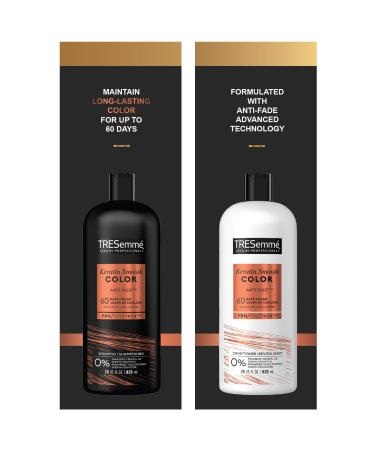 TRESemm Keratin Smooth Color Shampoo & Conditioner - Anti-Fade Anti-Frizz for Color-Treated Hair (28 Oz) | Buy Internationally Online - Buy Online on SooperMarket.com