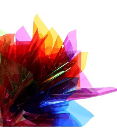 Tallew 16 Pcs 28 x 40 Inch Cellophane Sheets Cello Wraps Colored Cellophane Paper Transparent Colored Gift Wrap Cellophane with 240 Pcs Metallic Twist Ties  for DIY Arts Crafts Gifts Wrapping - Buy Online on SooperMarket.com