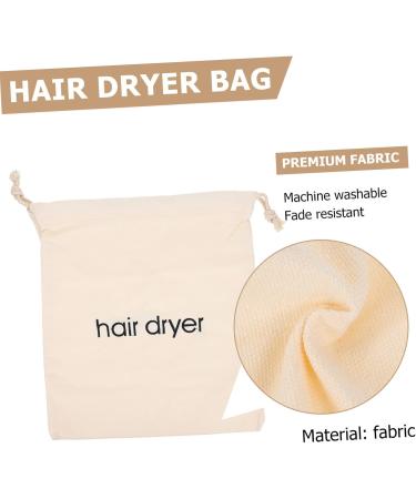 Mikinona 2pcs Hair Dryer Storage Bag Hair Dryer Holiday Travel Bathroom Hairdryers Travel Pouch Beige Fabric - Buy Online on SooperMarket.com