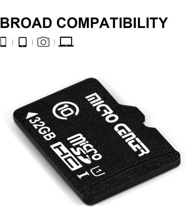 Micro Center 32GB Class 10 Micro SDHC Flash Memory Card with Adapter - 5 Pack for Mobile Devices, Phones, Tablets, Drones, Full HD Video - 80MB/s UHS-I, C10, U1 - Buy Online on SooperMarket.com