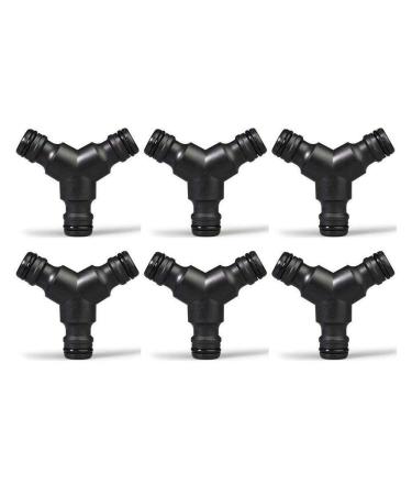 TOPWAYS 6x Y piece: connecting piece for the hose branch hose divider plastic trousers Splitter (3 way) branch connecting piece for hose branch 6 pieces y branch connector connector