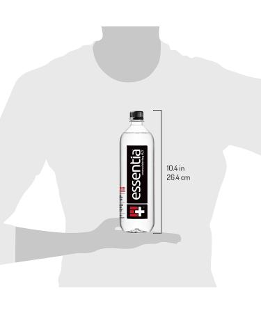 Essentia 1 Liter Bottled Water | 99.9% Pure Electrolyte-Infused | pH 9.5+ Ionized Alkaline Water | 33.8 Fl Oz - Buy Online on SooperMarket.com