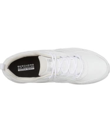 Skechers Men's Go Run Consistent Leather Cross-Training Tennis Shoe 10.5 X-Wide - White | Air Cooled Foam | Sneaker - Buy Online on SooperMarket.com