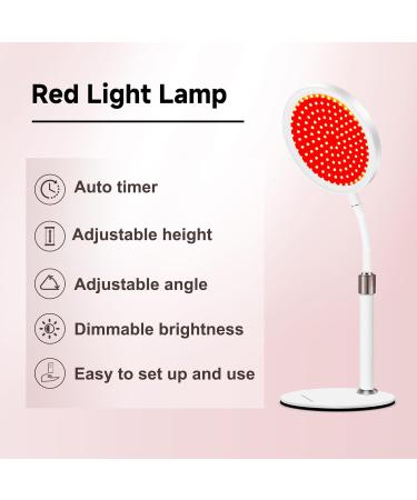 Red Light Lamp with Base Red Light Lamp with Timer 140LEDs Red Light Lamp Dimmable Brightness Red Light - Buy Online on SooperMarket.com