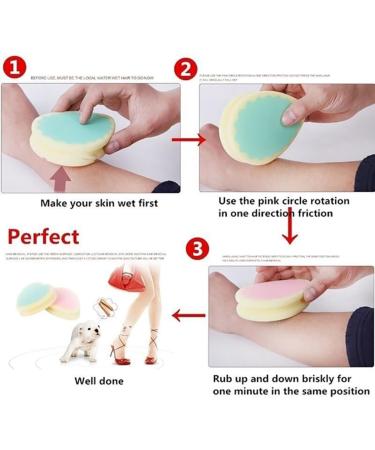 Hair Removal Sponge - Portable Painless Depilator for Smooth Skin | Ideal for Men & Women - Random Shape - Buy Online on SooperMarket.com