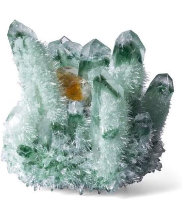 Natural Crystal Cluster Rock Quartz Minerals Rough Stone Stones Home Decoration 500-650g Suitable for Furniture Decoration Full of Texture (Color : Green) - Buy Online on SooperMarket.com