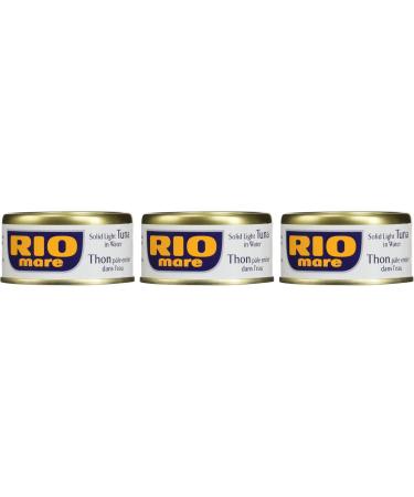 Rio Mare - Solid Light Tuna in Water - Canned Tuna in Water High in Protein Ready to Eat Snack - 80g (3 Cans) 240 g (Pack of 1) - Buy Online on SooperMarket.com