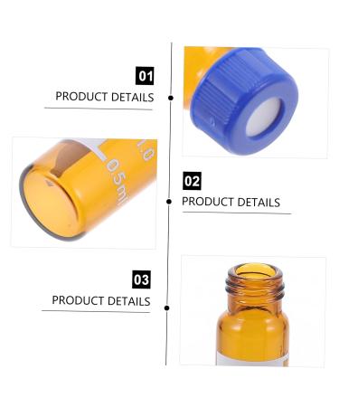 PLAFOPE 300 Pcs Sampling Bottle Sealing Bottles Steamer Ptfe Disk Mini Sample Bottles Sample Bottles with Lid Clear Sample Bottles 2ml Bottles Small Vial Glass With 1X1cmx3pcs As Shownx3pcs - Buy Online on SooperMarket.com