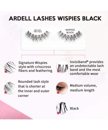 Ardell Invisibands Wispies - Original Black Eyelashes 1 Pair - Perfect for Stunning Lashes | International Shipping Available - Buy Online on SooperMarket.com