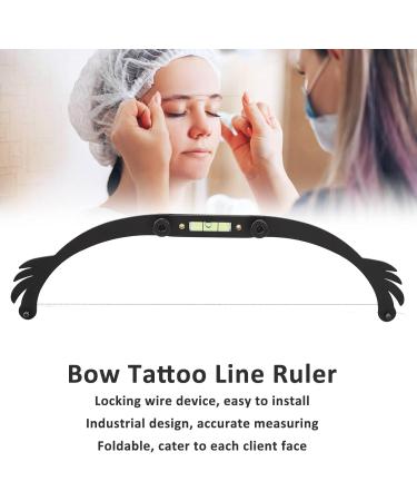 Eyebrow Ruler Precise Professional Microblading Line Marker Ruler For Salon (Black) - Buy Online on SooperMarket.com