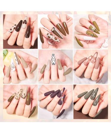 Nude Brown Fall Winter Gel Nail Polish Set - 12 Colors | Soak Off UV/LED Gel Kit for Salon-Quality Manicures | Perfect Gifts for Women - 8ml-0.28FL.OZ - Buy Online on SooperMarket.com