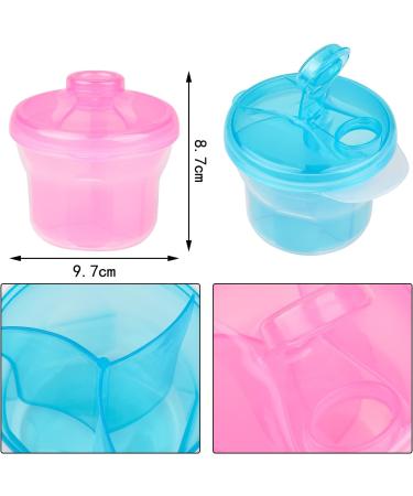 AOVNA Portable Milk Powder Dispenser - Baby Milk Storage Container for Travel - Pink - Buy Online on SooperMarket.com