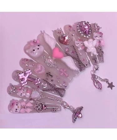 70 PCS Kawaii Nail Charms - 3D Resin Charms for Nail Art Decorations - Buy Online on SooperMarket.com