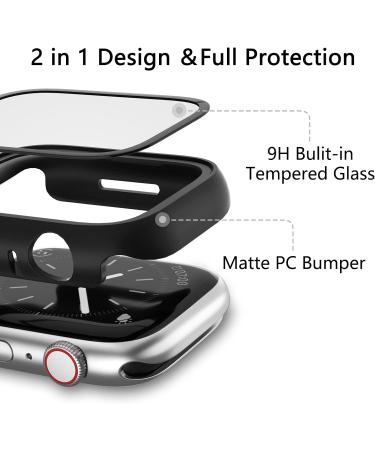 16 Pack COMMUTER Apple Watch SE (2nd Gen) Screen Protector - 2022 New Hard PC Protective Cover with Tempered Glass Film - Fits iWatch SE/6/5/4 40mm - Multiple Colors - Buy Online on SooperMarket.com