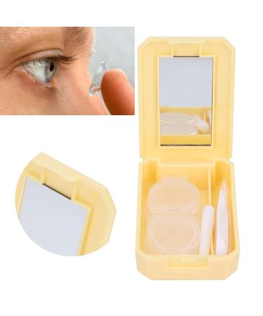 Buy Orange Contact Lens Case with Tweezers & Applicator Stick - International Shipping Available - Buy Online on SooperMarket.com