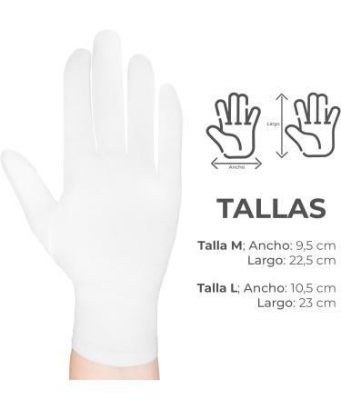 EXBRIECO Pack 1 or Pack 12 Cotton Gloves Moisturizing Gloves Soft Elastic Hand Care Jewelry Waiter Costume M Pack of 12 White - Buy Online on SooperMarket.com